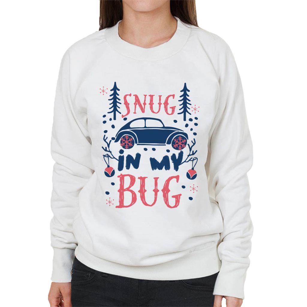 Volkswagen Christmas Snug In My Bug Women's Sweatshirt-ALL + EVERY