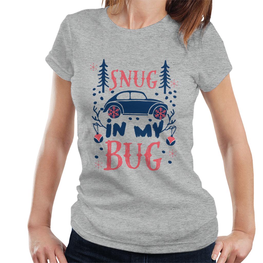 Volkswagen Christmas Snug In My Bug Women's T-Shirt-ALL + EVERY