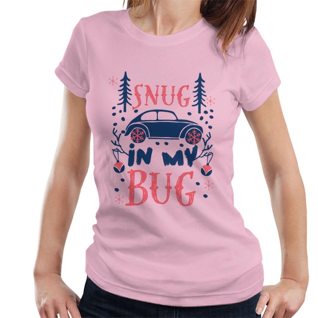 Volkswagen Christmas Snug In My Bug Women's T-Shirt-ALL + EVERY