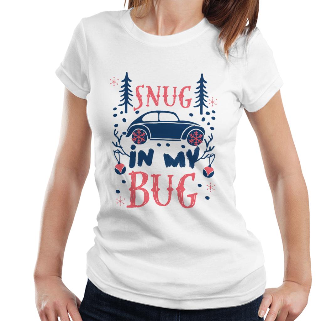 Volkswagen Christmas Snug In My Bug Women's T-Shirt-ALL + EVERY