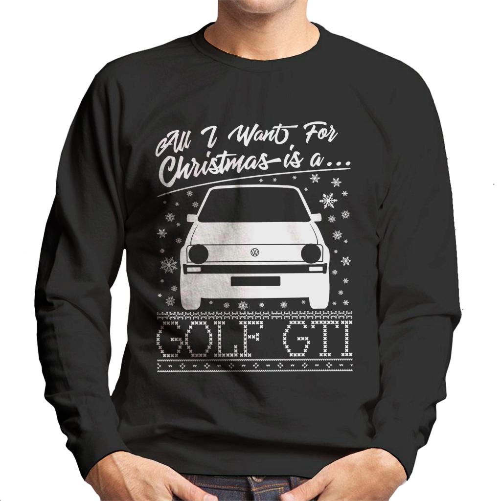 Volkswagen Christmas All I Want For Xmas Is A Golf GTI Men's Sweatshirt-ALL + EVERY