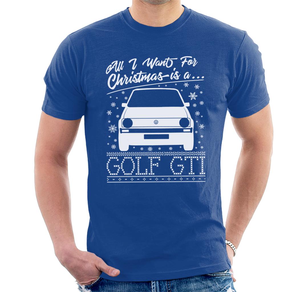 Volkswagen Christmas All I Want For Xmas Is A Golf GTI Men's T-Shirt-ALL + EVERY