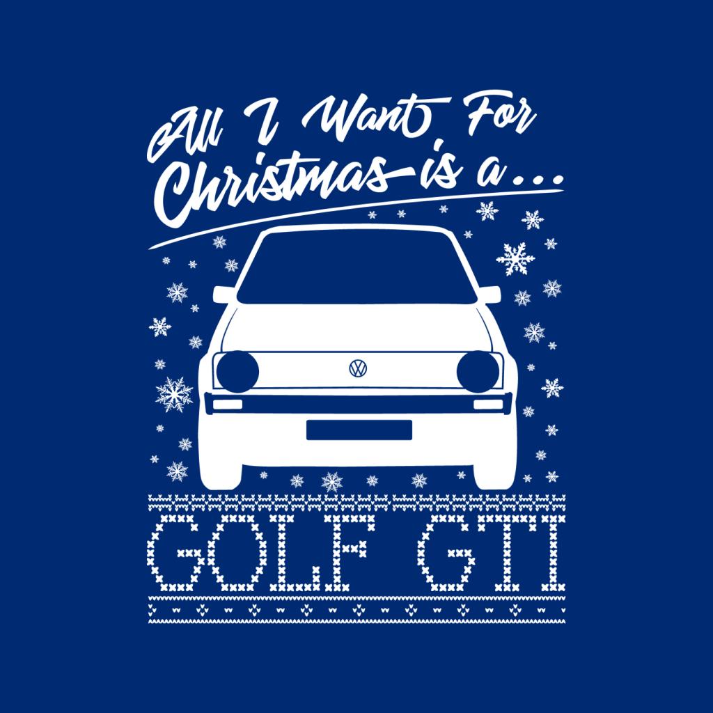 Volkswagen Christmas All I Want For Xmas Is A Golf GTI Women's Sweatshirt-ALL + EVERY