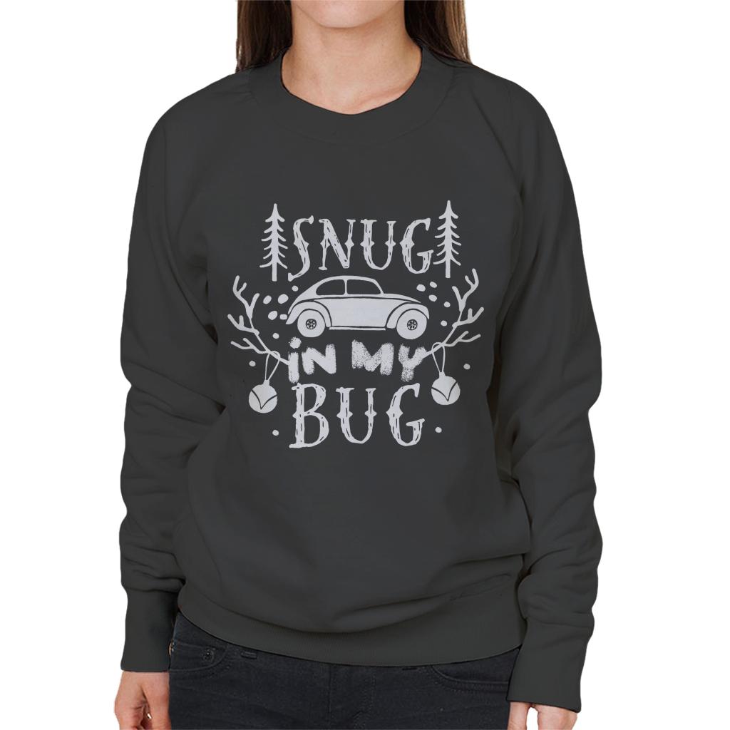 Volkswagen Christmas Antler Snug In My Bug Women's Sweatshirt-ALL + EVERY