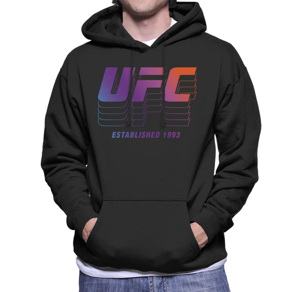 UFC Established 1993 Retro Logo Men's Hooded Sweatshirt-ALL + EVERY