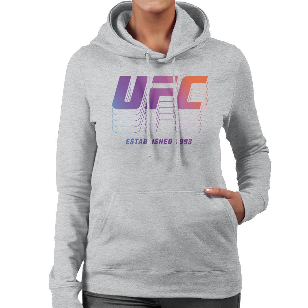 UFC Established 1993 Retro Logo Women's Hooded Sweatshirt-ALL + EVERY