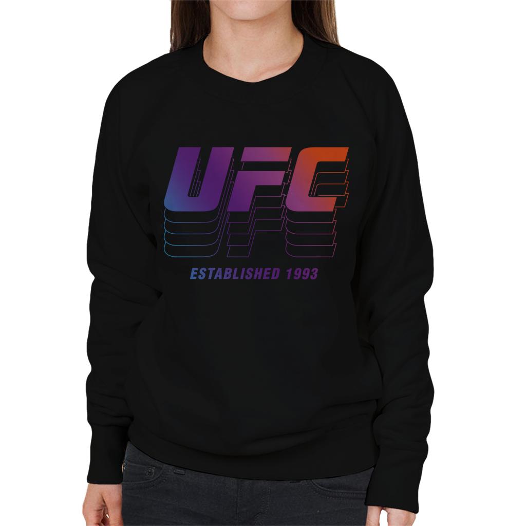 UFC Established 1993 Retro Logo Women's Sweatshirt-ALL + EVERY