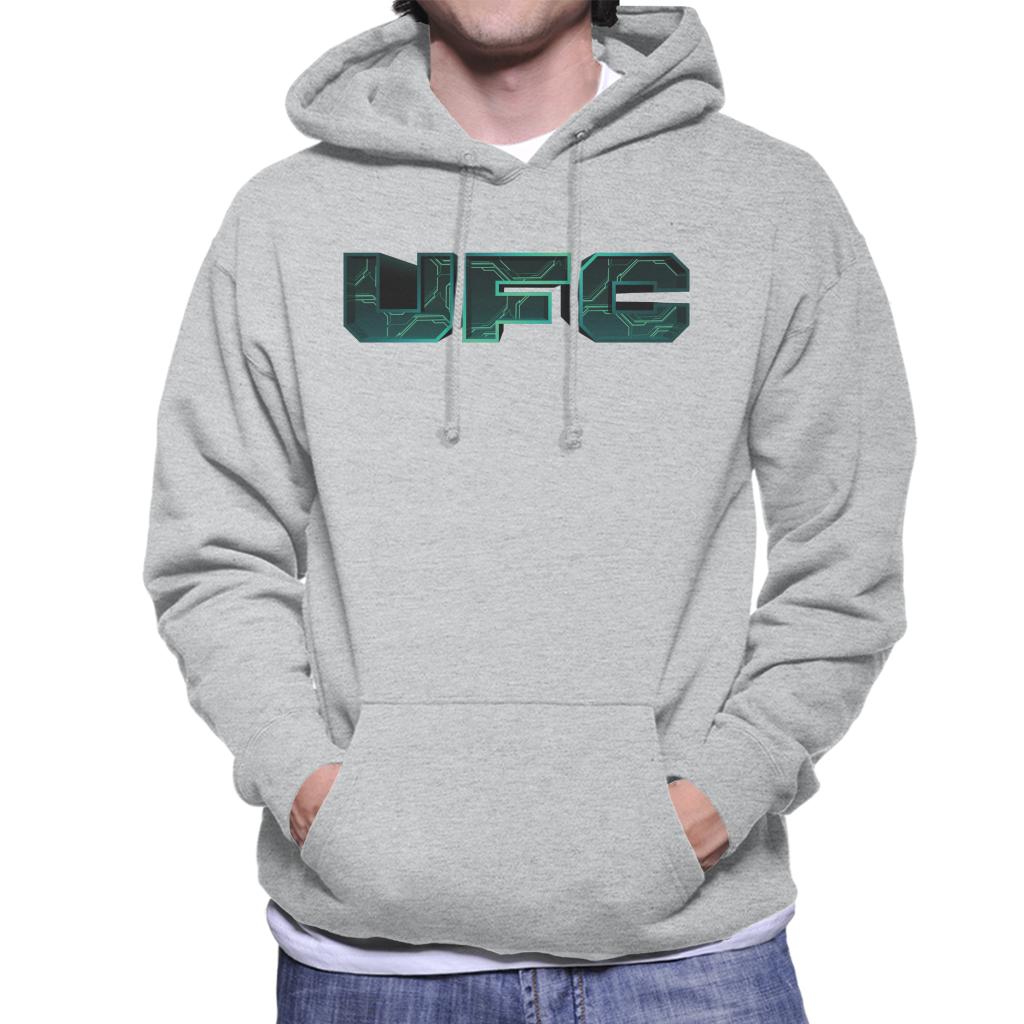 UFC Cyber Logo Men's Hooded Sweatshirt-ALL + EVERY