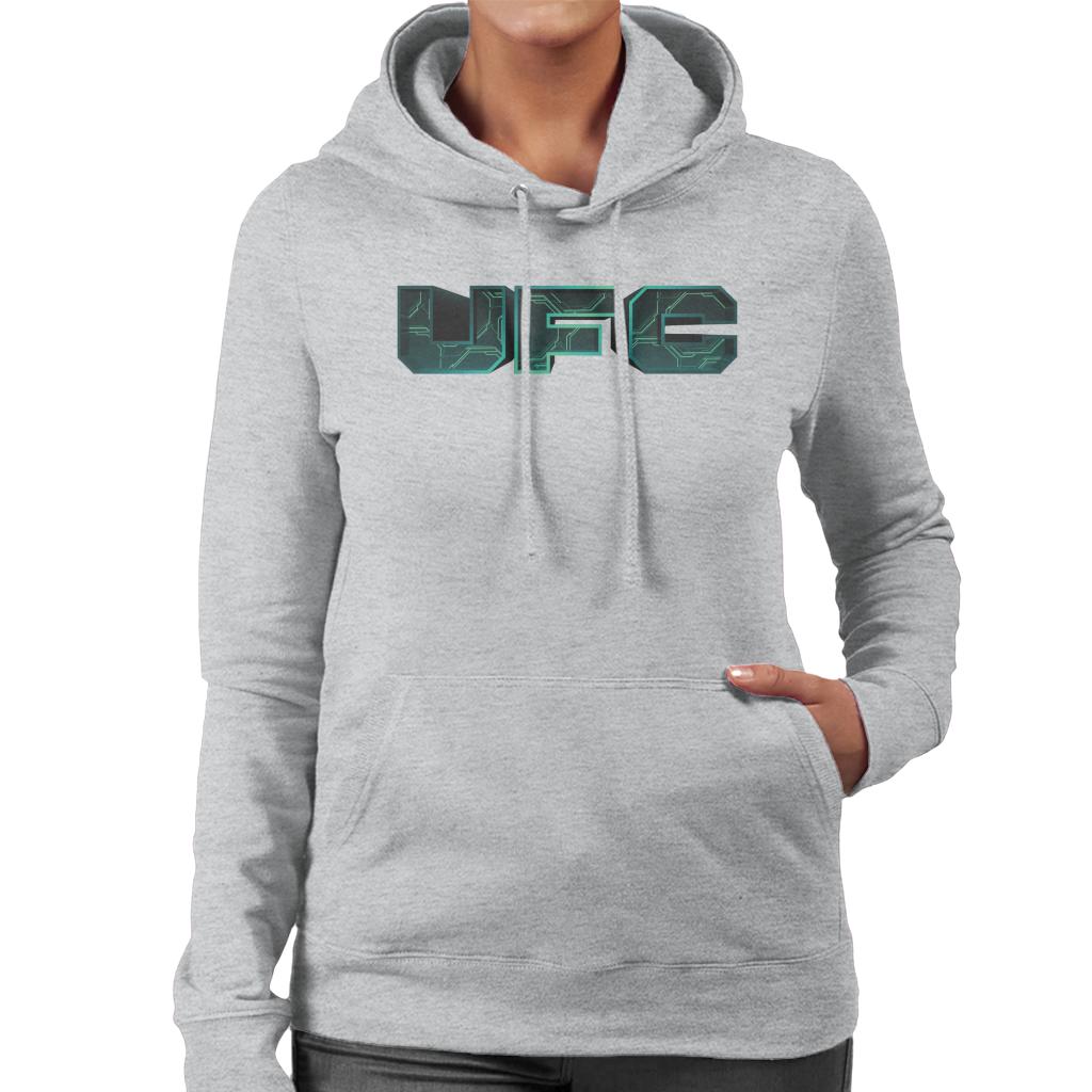 UFC Cyber Logo Women's Hooded Sweatshirt-ALL + EVERY