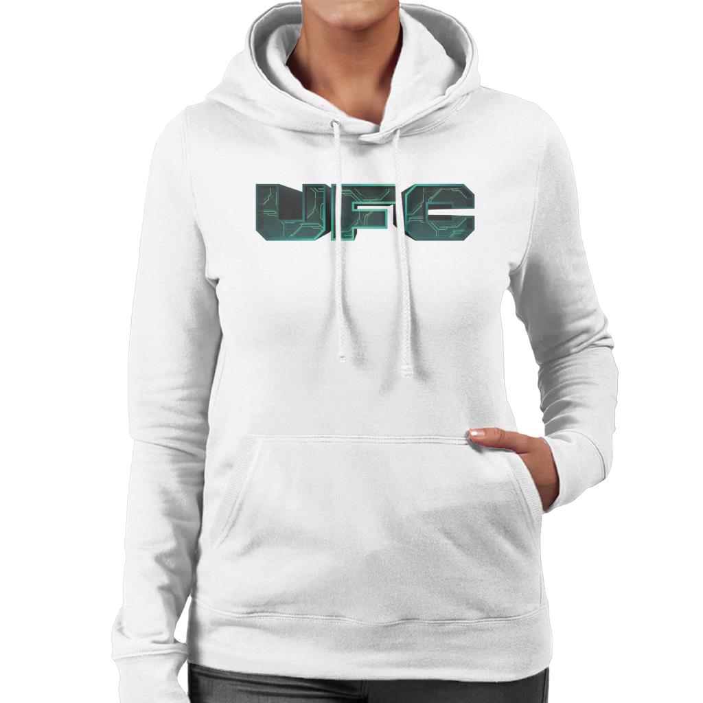 UFC Cyber Logo Women's Hooded Sweatshirt-ALL + EVERY