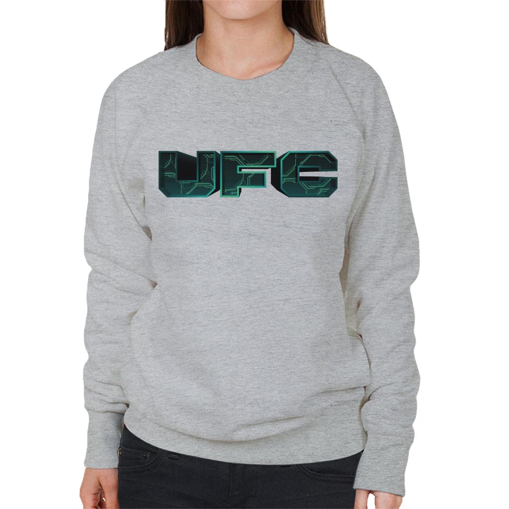 UFC Cyber Logo Women's Sweatshirt-ALL + EVERY