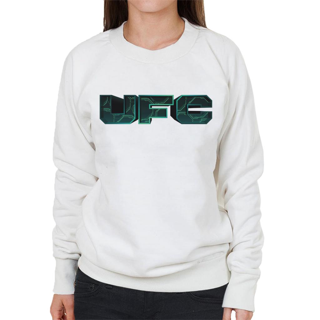 UFC Cyber Logo Women's Sweatshirt-ALL + EVERY