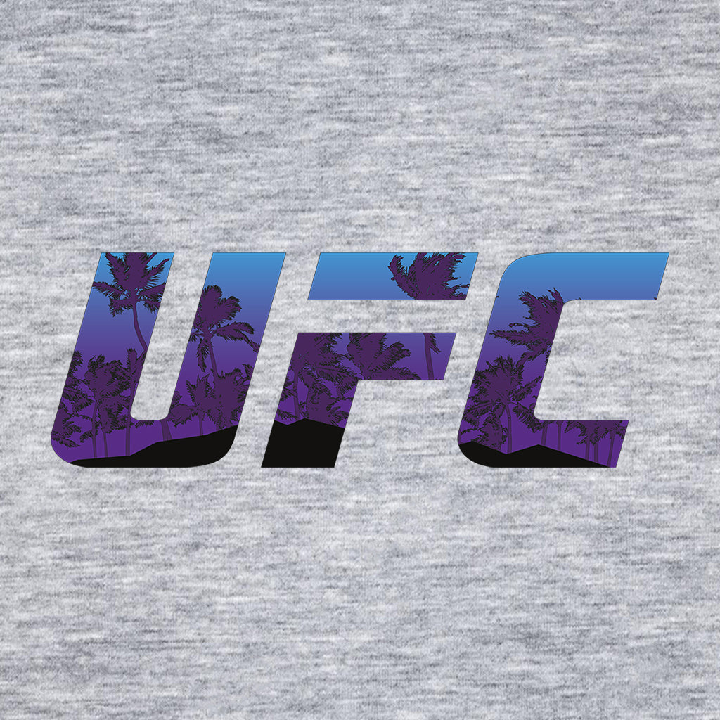 UFC Tropical Beach Logo Men's T-Shirt-ALL + EVERY