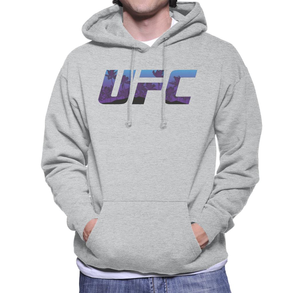 UFC Tropical Beach Logo Men's Hooded Sweatshirt-ALL + EVERY