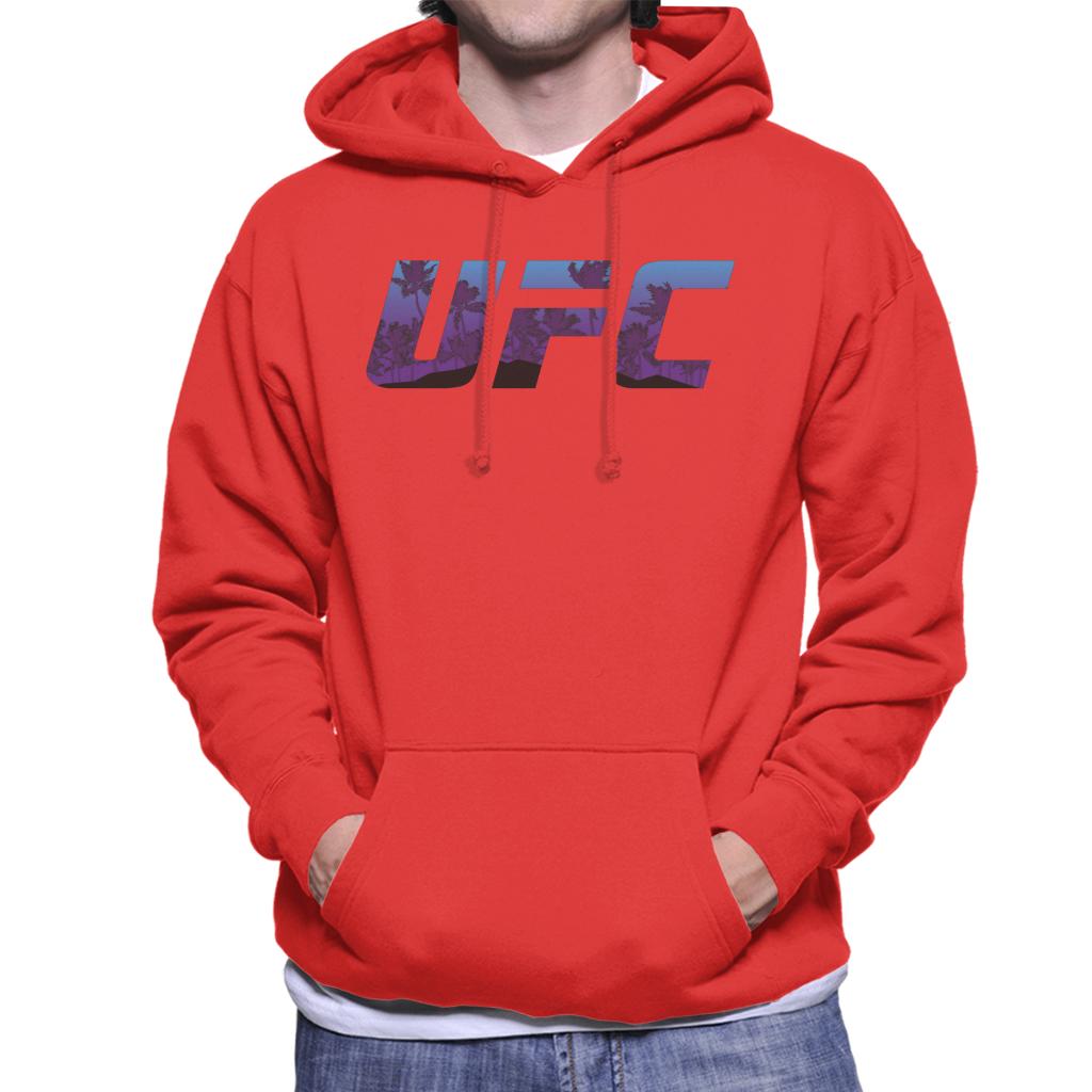 UFC Tropical Beach Logo Men's Hooded Sweatshirt-ALL + EVERY