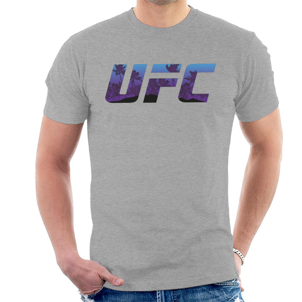 UFC Tropical Beach Logo Men's T-Shirt-ALL + EVERY