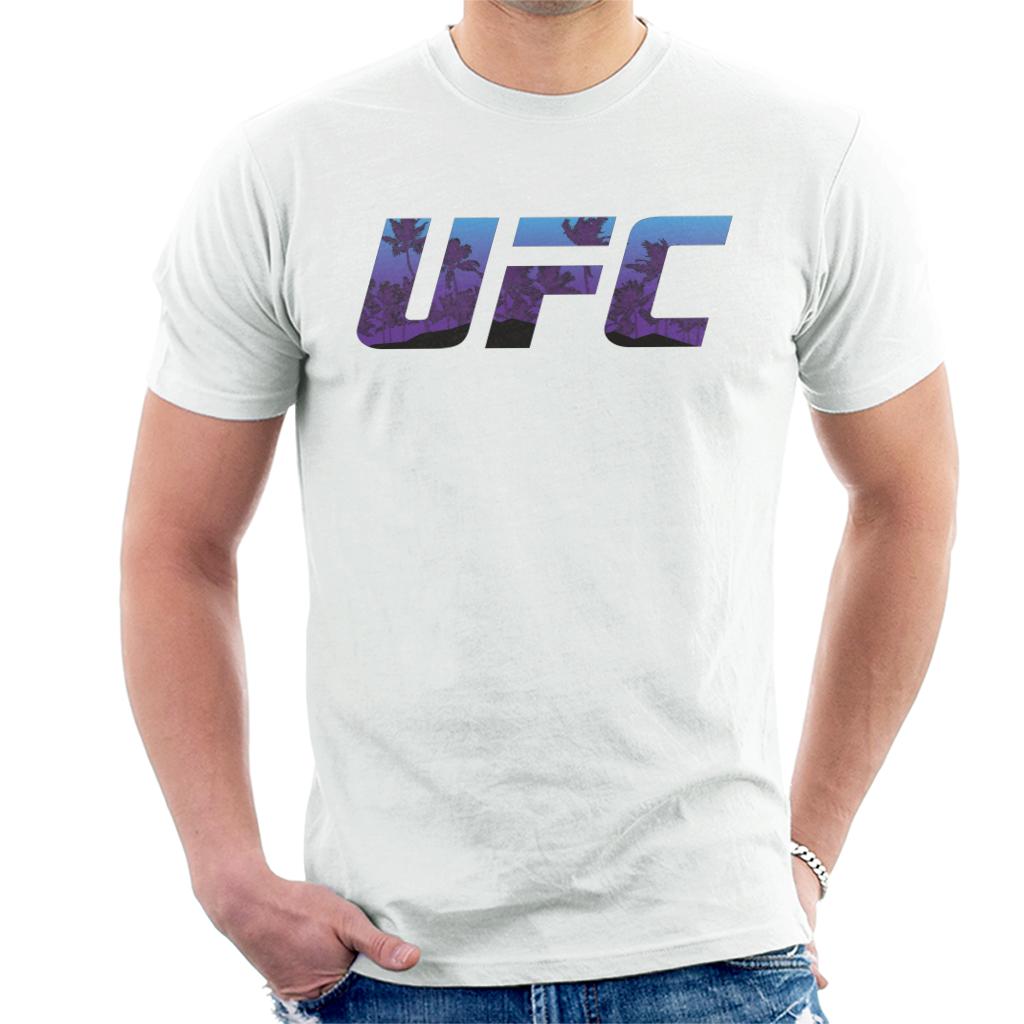 UFC Tropical Beach Logo Men's T-Shirt-ALL + EVERY