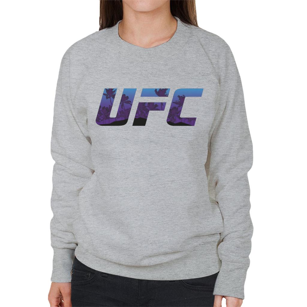 UFC Tropical Beach Logo Women's Sweatshirt-ALL + EVERY