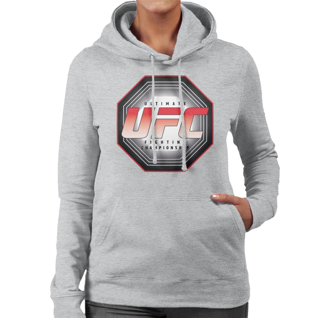 UFC Octagon Logo Women's Hooded Sweatshirt-ALL + EVERY