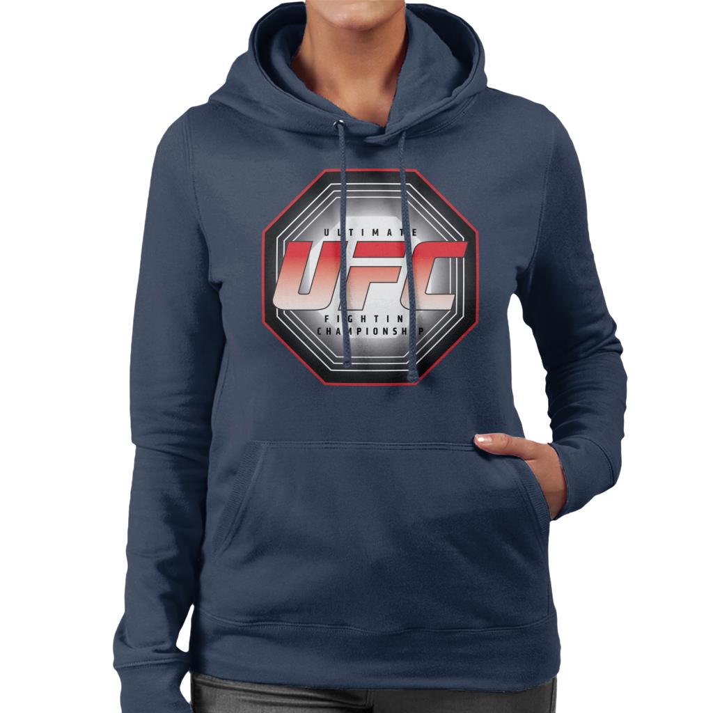 UFC Octagon Logo Women's Hooded Sweatshirt-ALL + EVERY