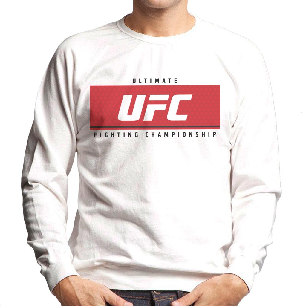 UFC Red Block Black Text Men's Sweatshirt-ALL + EVERY