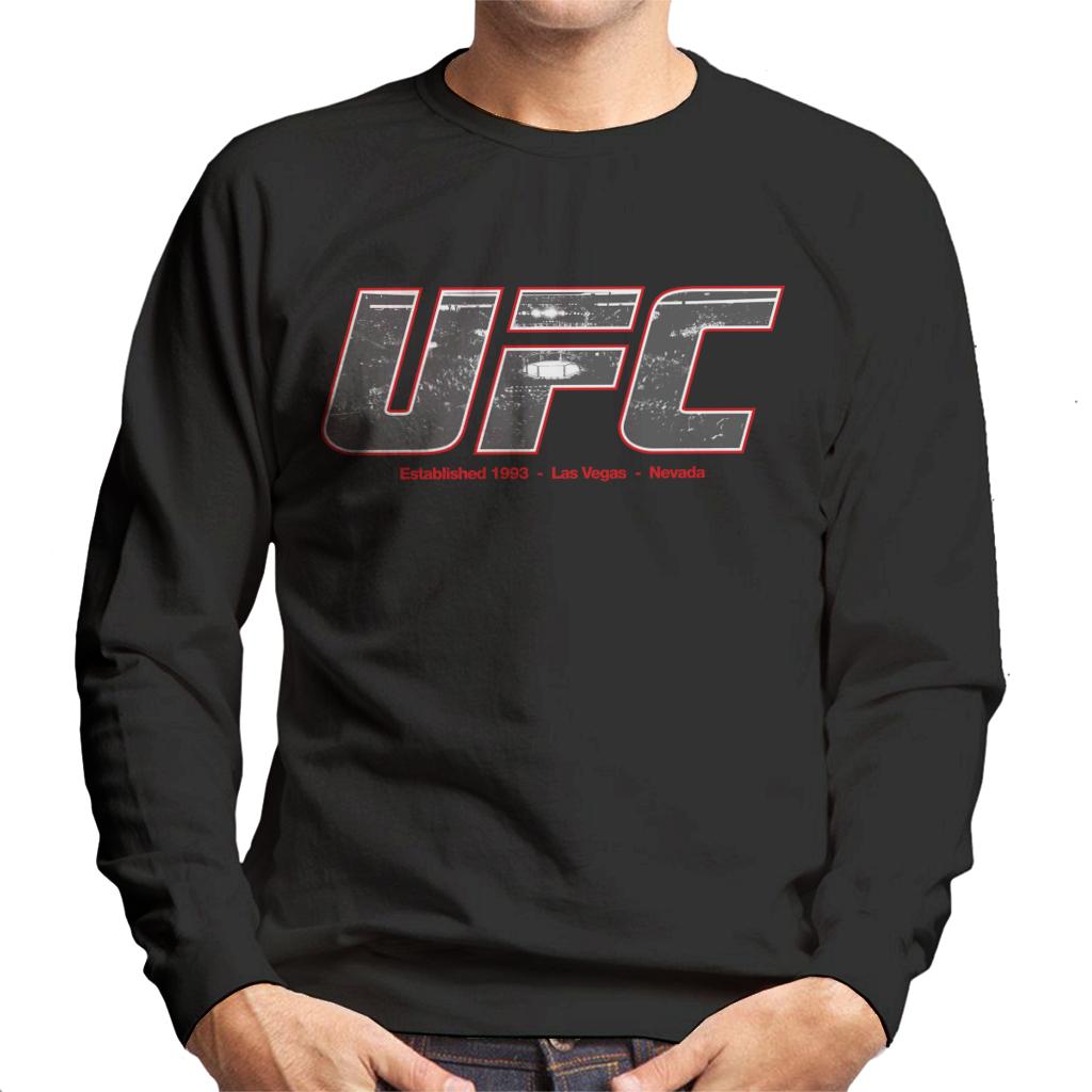 UFC 1993 Arena Text Logo Men's Sweatshirt-ALL + EVERY