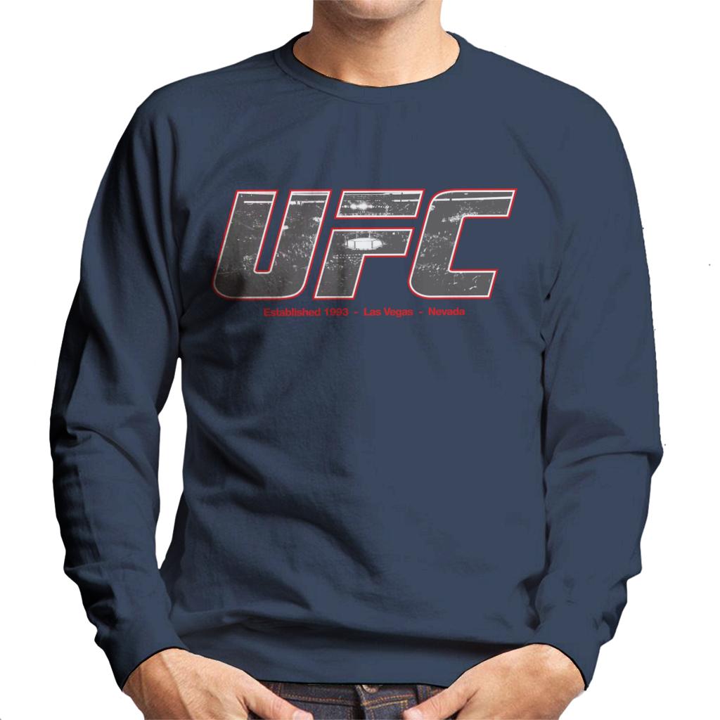 UFC 1993 Arena Text Logo Men's Sweatshirt-ALL + EVERY