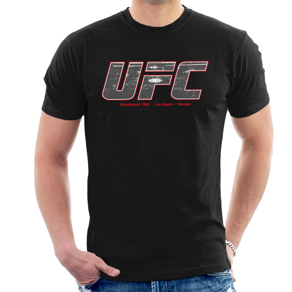 UFC 1993 Arena Text Logo Men's T-Shirt-ALL + EVERY