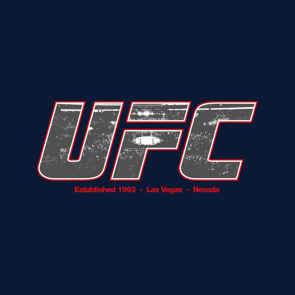 UFC 1993 Arena Text Logo Men's T-Shirt-ALL + EVERY