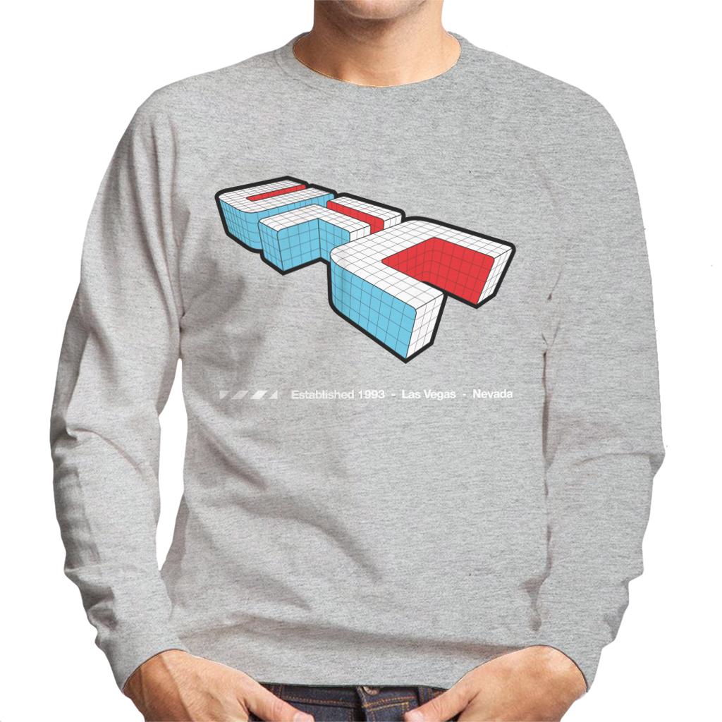 UFC Isometric 3D Logo White Text Men's Sweatshirt-ALL + EVERY