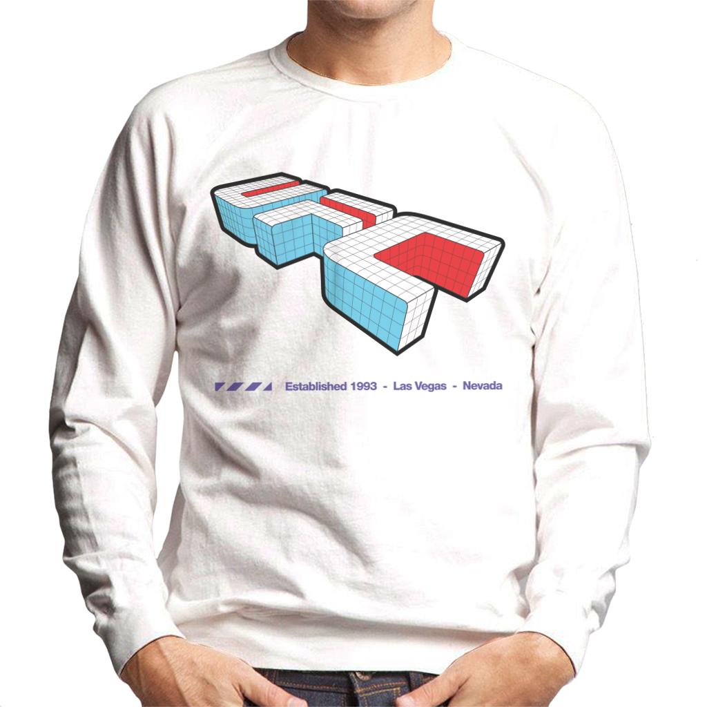 UFC Isometric 3D Logo Purple Text Men's Sweatshirt-ALL + EVERY