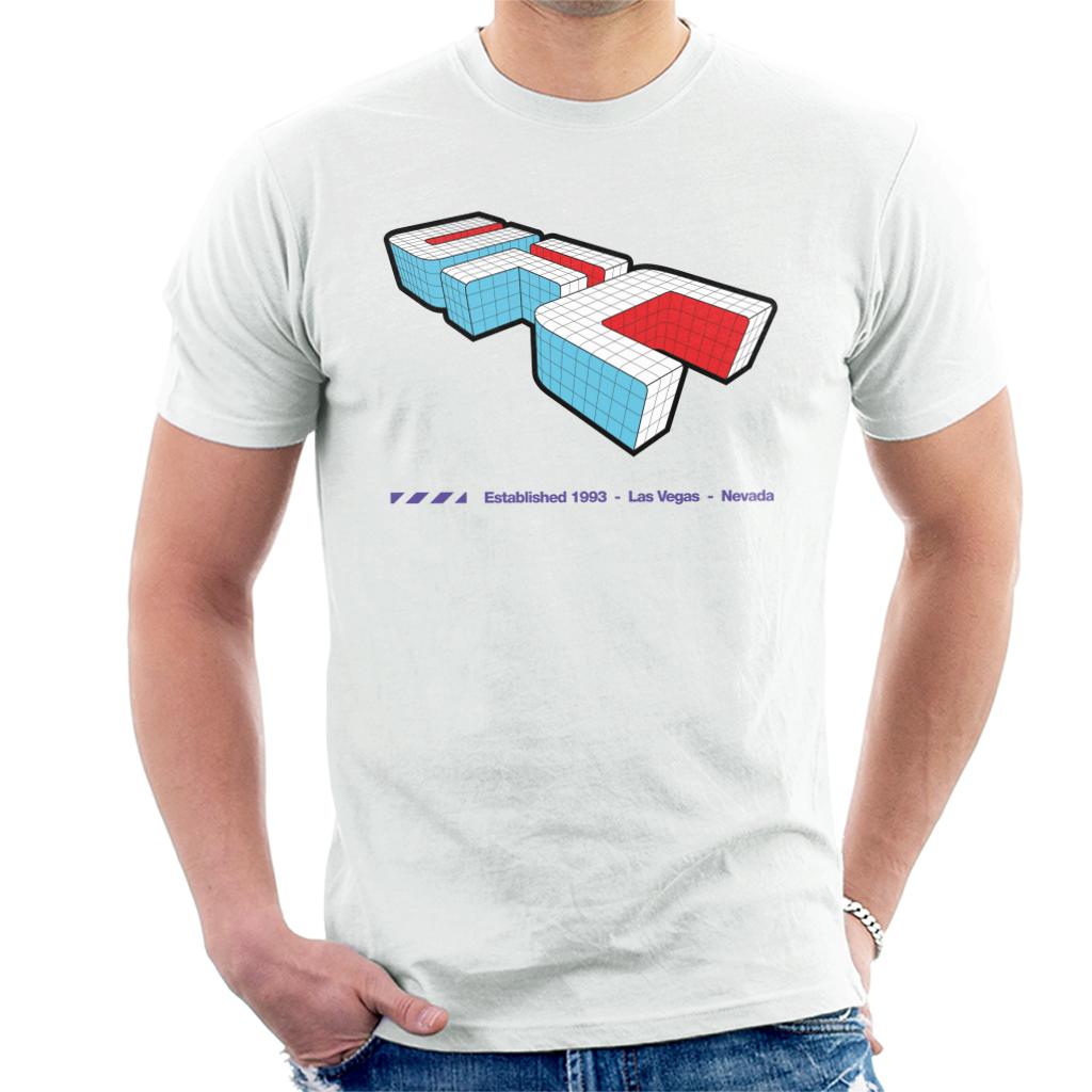 UFC Isometric 3D Logo Purple Text Men's T-Shirt-ALL + EVERY