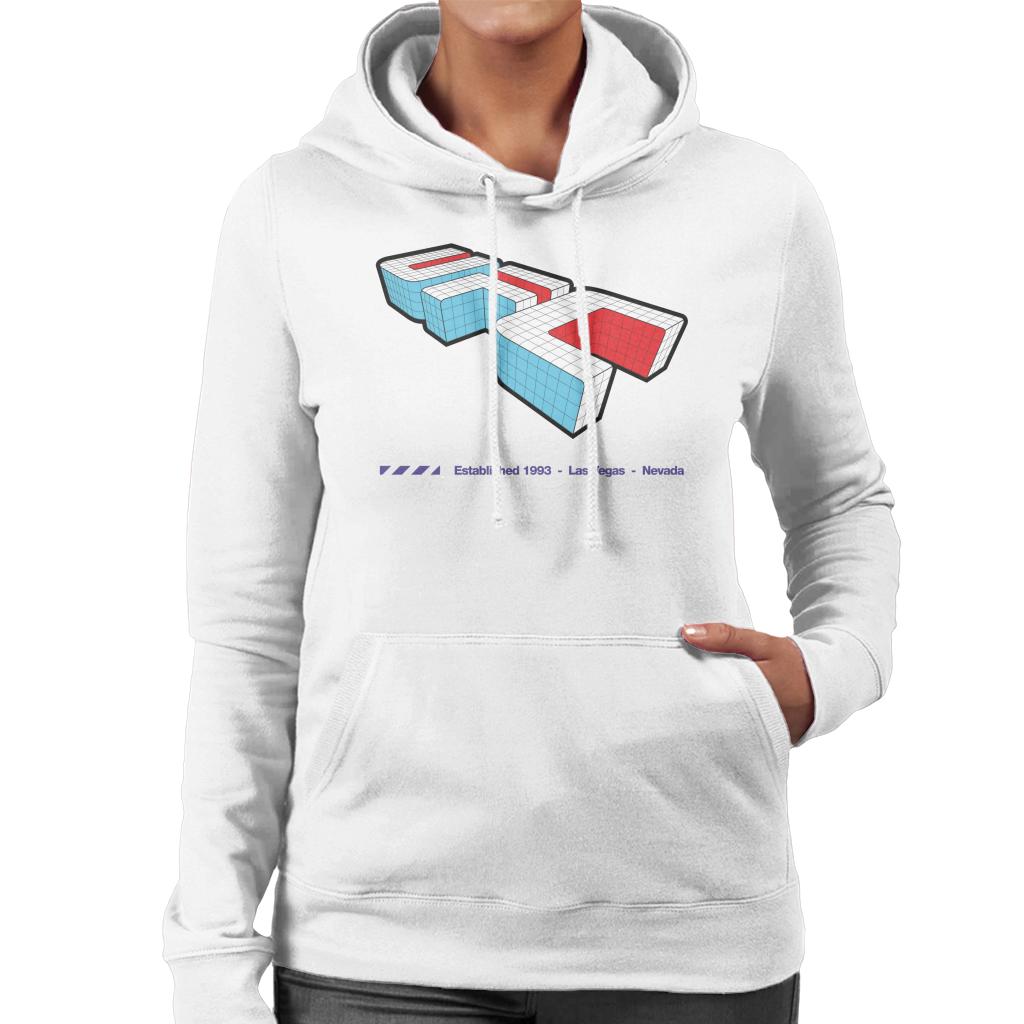 UFC Isometric 3D Logo Purple Text Women's Hooded Sweatshirt-ALL + EVERY