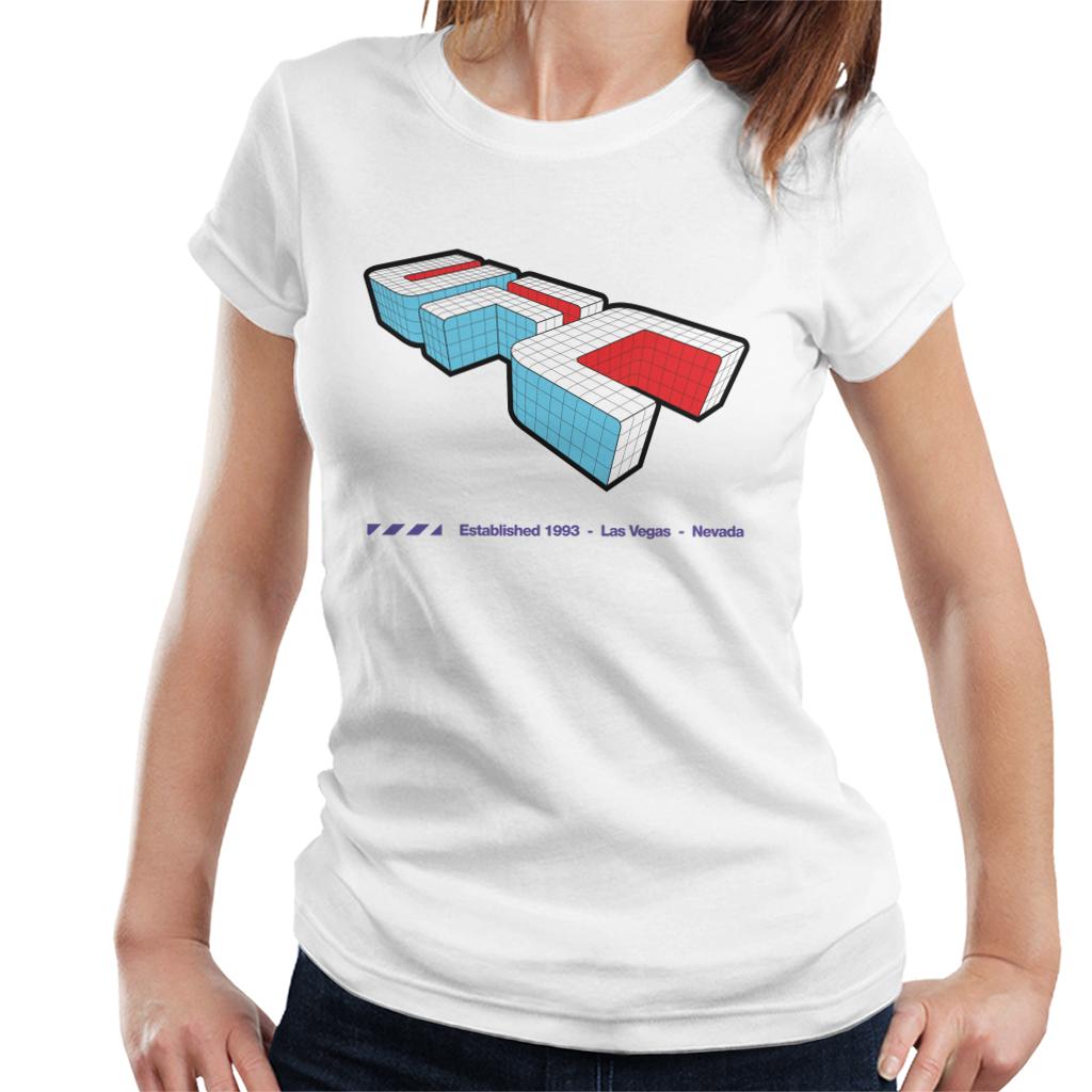 UFC Isometric 3D Logo Purple Text Women's T-Shirt-ALL + EVERY