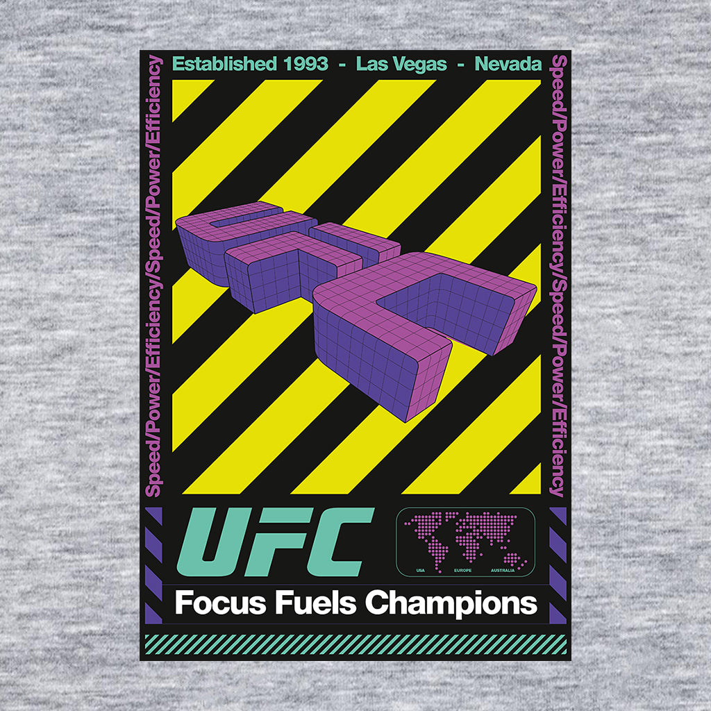 UFC Focus Fuels Champions Poster Men's T-Shirt-ALL + EVERY