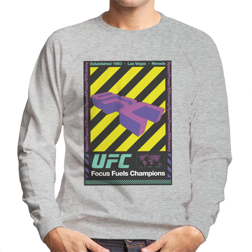 UFC Focus Fuels Champions Poster Men's Sweatshirt-ALL + EVERY