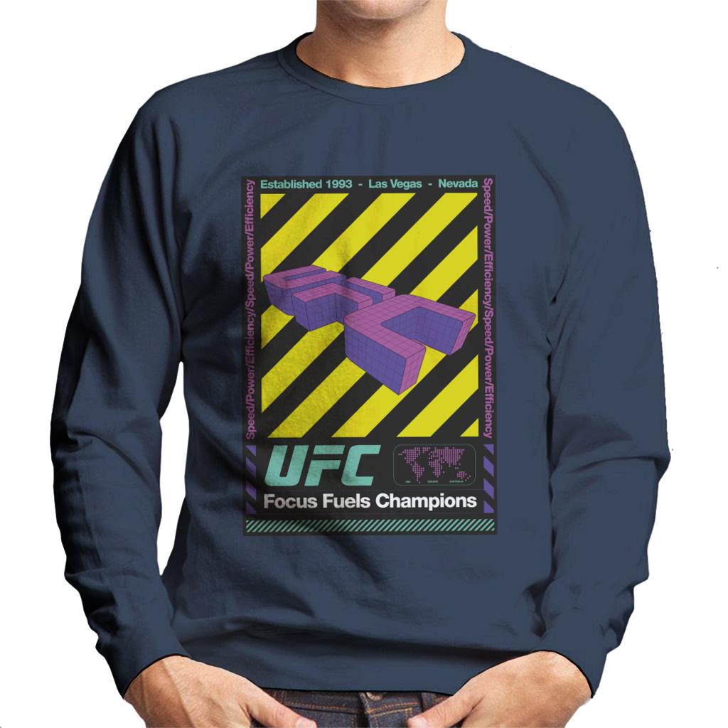 UFC Focus Fuels Champions Poster Men's Sweatshirt-ALL + EVERY