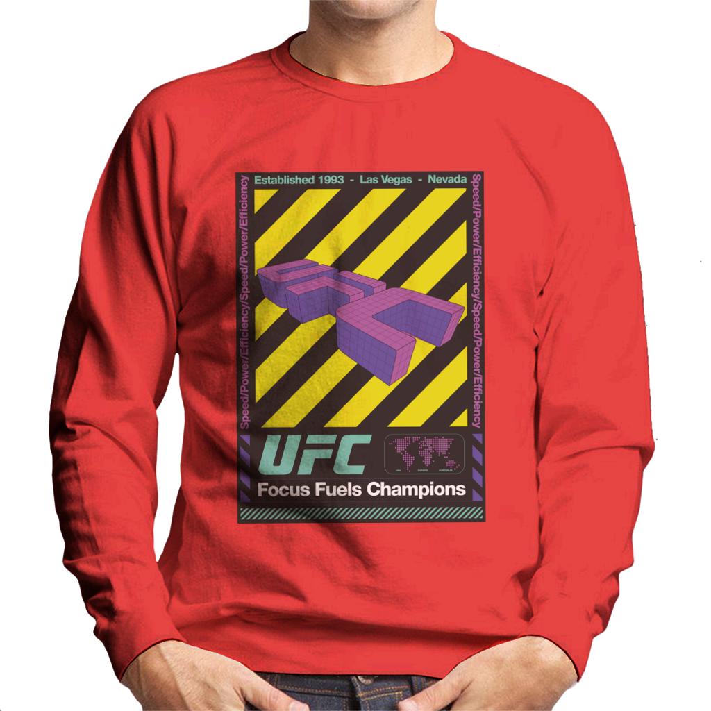 UFC Focus Fuels Champions Poster Men's Sweatshirt-ALL + EVERY