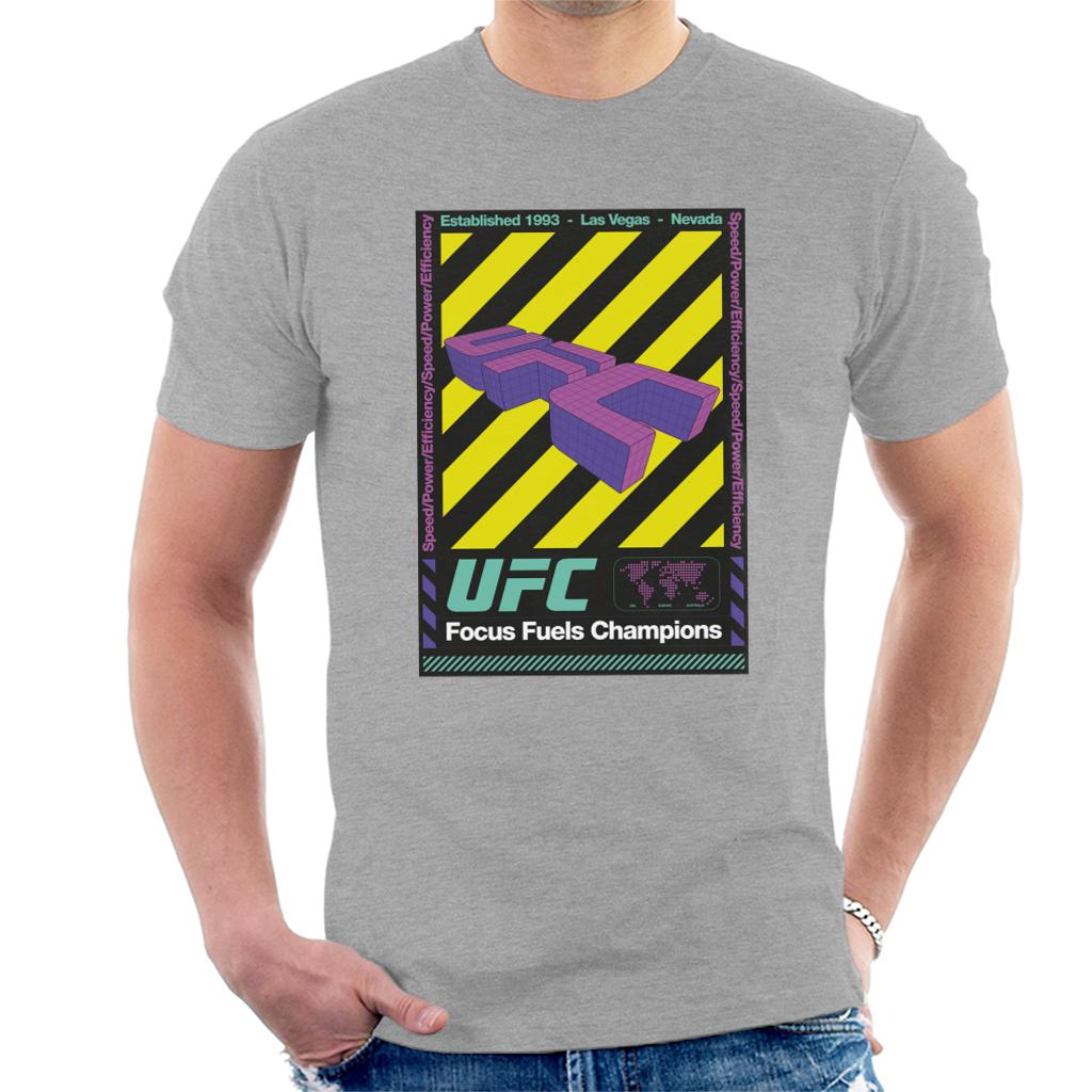 UFC Focus Fuels Champions Poster Men's T-Shirt-ALL + EVERY