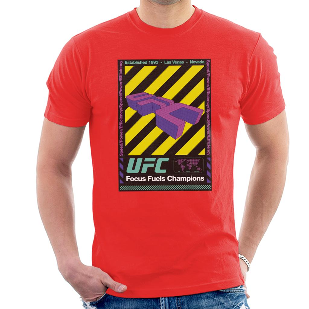 UFC Focus Fuels Champions Poster Men's T-Shirt-ALL + EVERY