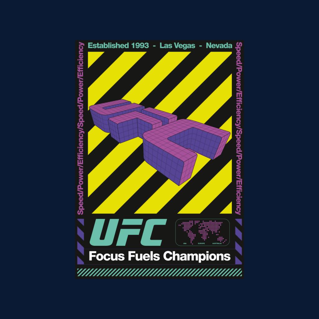 UFC Focus Fuels Champions Poster Men's T-Shirt-ALL + EVERY