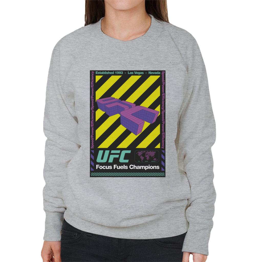 UFC Focus Fuels Champions Poster Women's Sweatshirt-ALL + EVERY