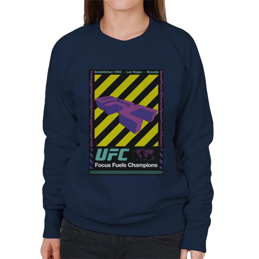 UFC Focus Fuels Champions Poster Women's Sweatshirt-ALL + EVERY