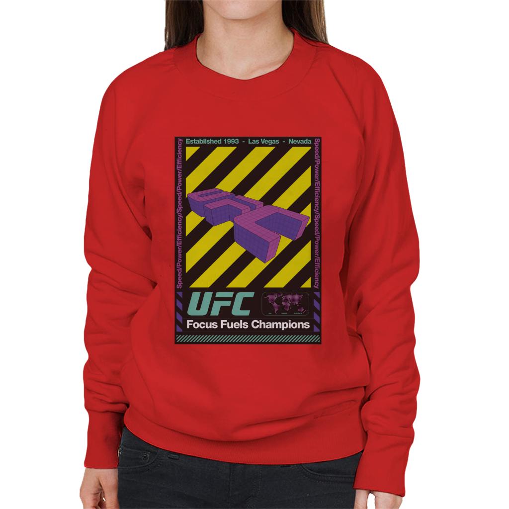 UFC Focus Fuels Champions Poster Women's Sweatshirt-ALL + EVERY