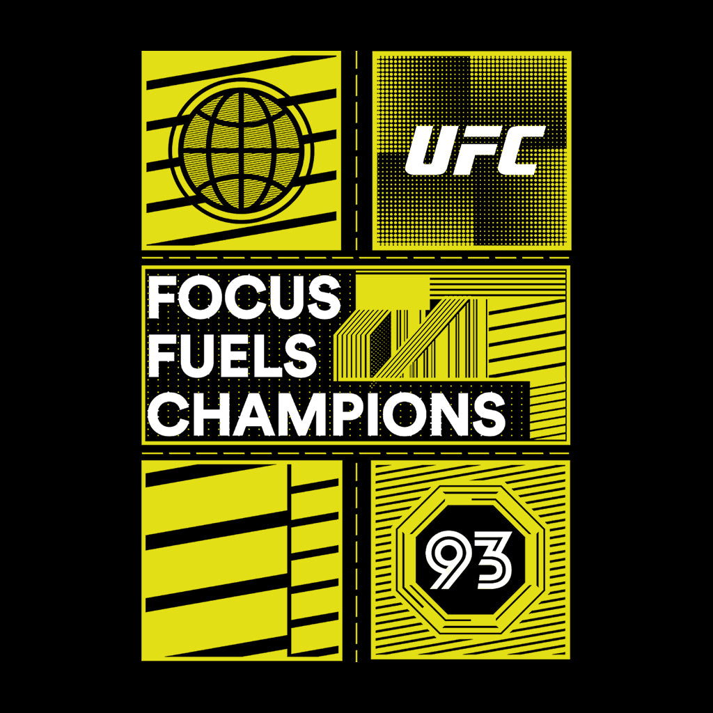 UFC Yellow Block Poster 93 Women's T-Shirt-ALL + EVERY