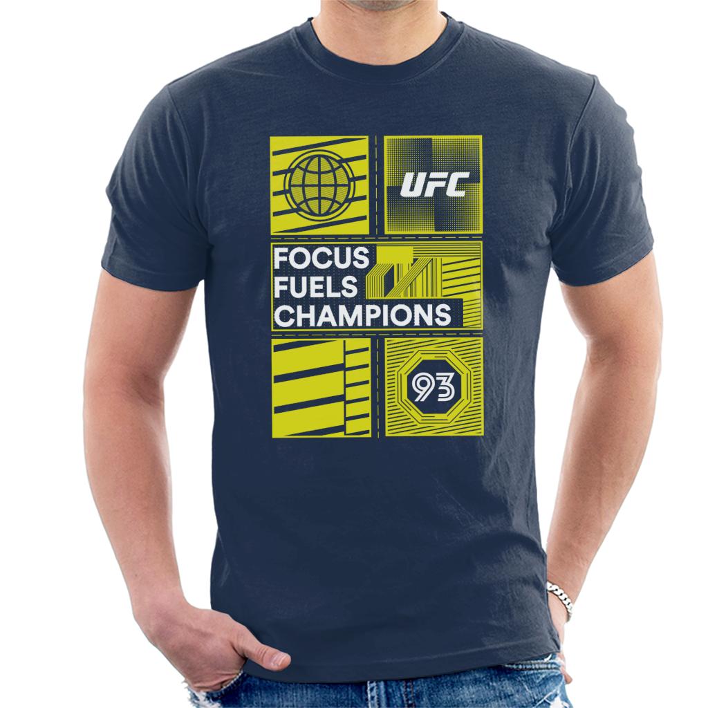 UFC Yellow Block Poster 93 Men's T-Shirt-ALL + EVERY