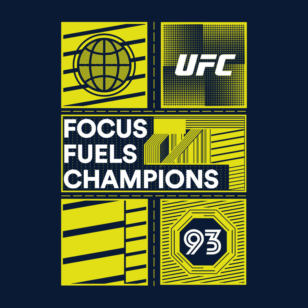 UFC Yellow Block Poster 93 Men's T-Shirt-ALL + EVERY