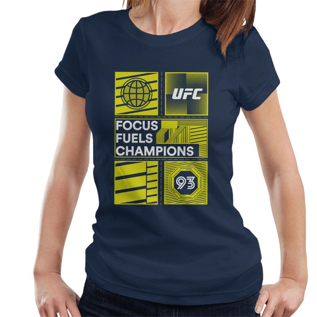 UFC Yellow Block Poster 93 Women's T-Shirt-ALL + EVERY