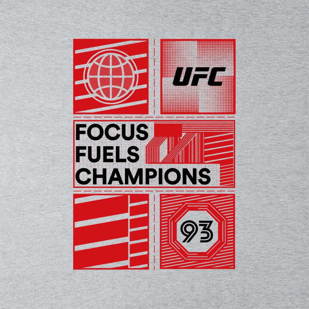 UFC Red Block Poster 93 Men's T-Shirt-ALL + EVERY