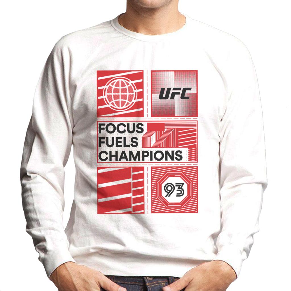 UFC Red Block Poster 93 Men's Sweatshirt-ALL + EVERY